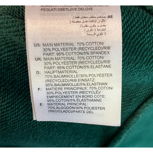 Women's XL Adidas Collegiate Crewneck Oversized Sweatshirt Embroidered Green - Picture 5 of 6